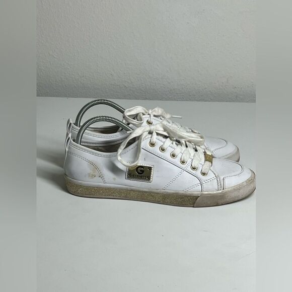G by Guess Women's Size 7 Lace Up White Sneakers GGMallory5-R - Picture 4 of 7